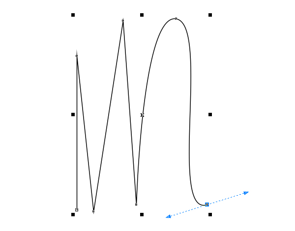 make a smooth symmetrical curve