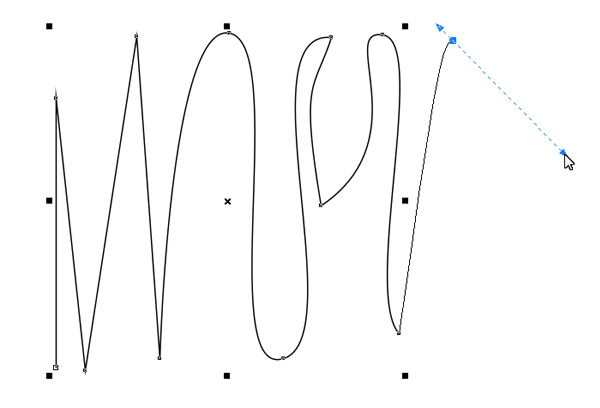 make a smooth curve with bezier tool