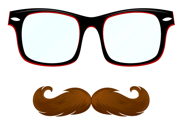 make a copy of the mustache and flip it horizontally 