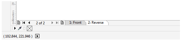 front and reverse tabs