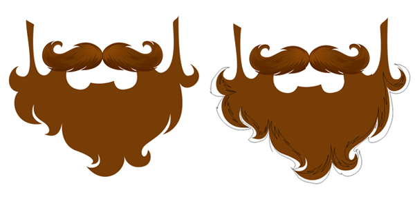 color the beard and start adding details