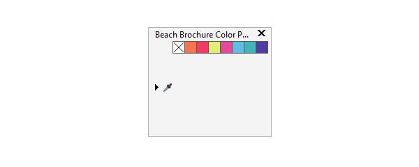 beach brochure palette