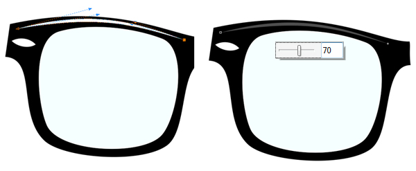 add highlight to the rim