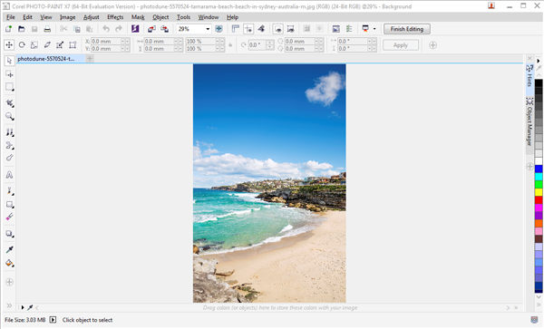 Corel PHOTO-PAINT window