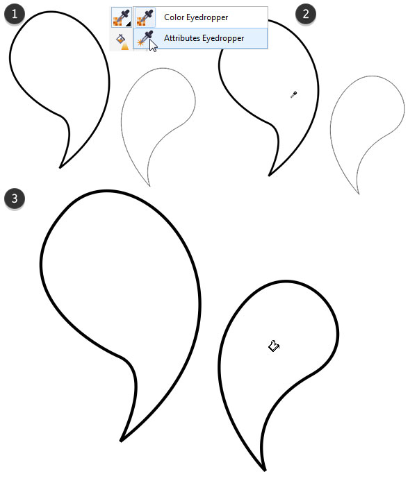 Using the Color Attributes Eyedropper Tool