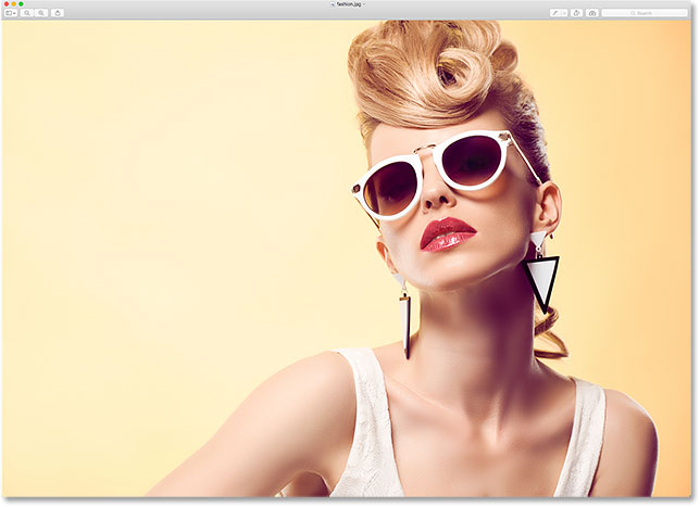 The photo has been opened in Apple's Preview app.