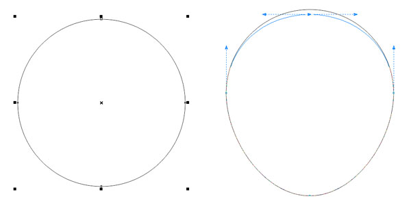 Create a simple apple shape