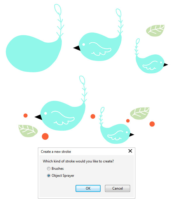Create a custom object sprayer