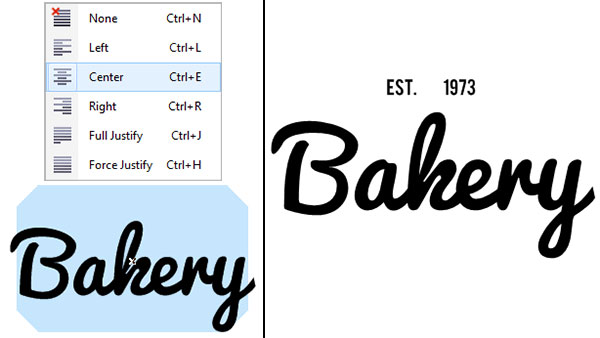 Align your text to the center