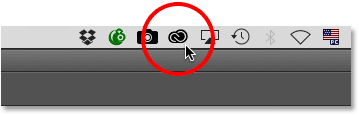 The Adobe Creative Cloud desktop app icon in Mac OS X.