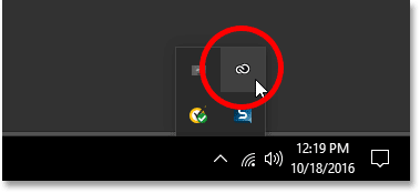 The Adobe Creative Cloud desktop icon icon in Windows 10.