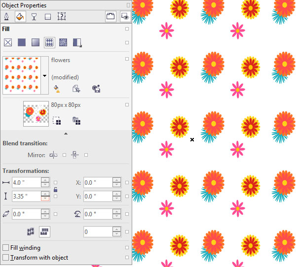 Adjust your patterns tiles