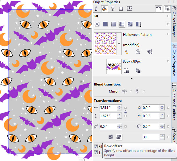 Adjust and vary the pattern