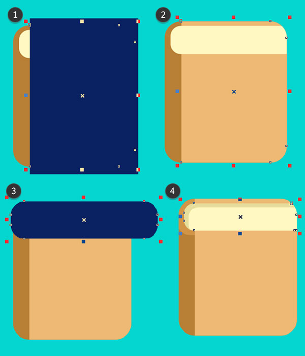 Create the binding and top of the book