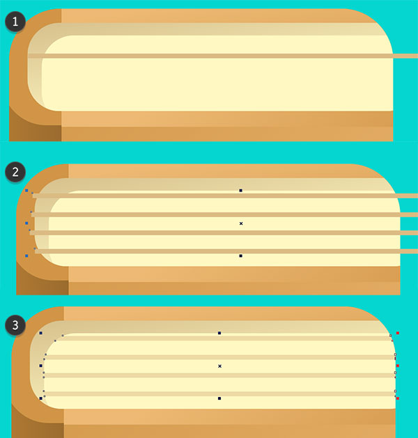 Create individual pages with small rectangles