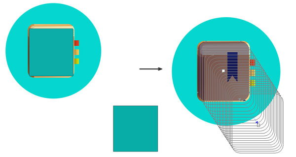 Create a simple blend with the blend tool