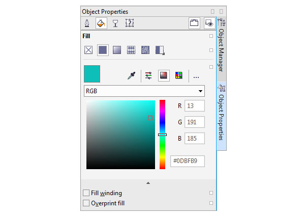Edit the colors in the blend
