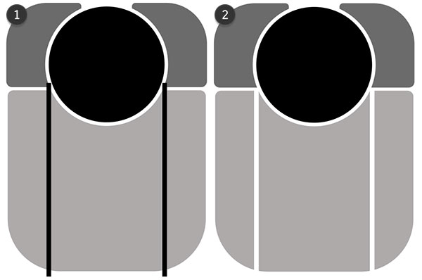 subtract rectangles from your design