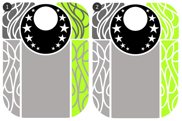 Copy and align the right corner shapes