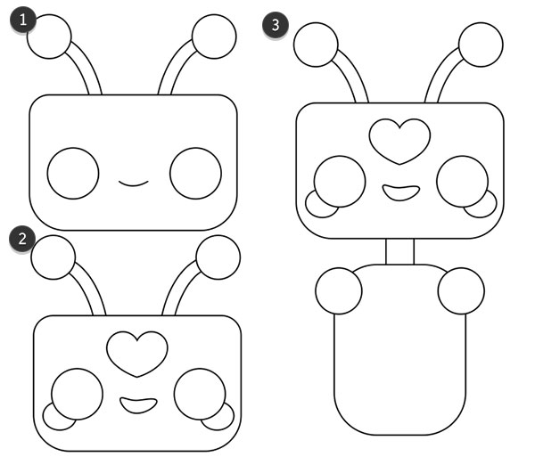 drawing the robot