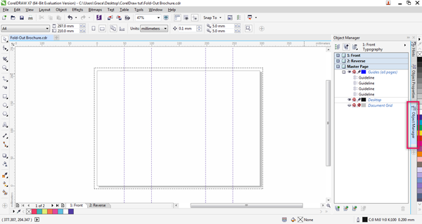object manager panel