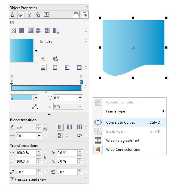 Editing the Perfect Shapes properties