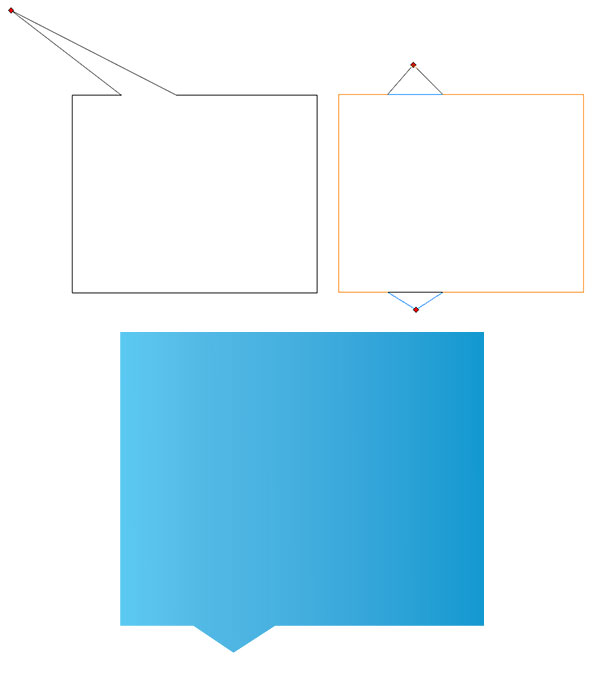 Adjust the tail and color properties of a Callout Shape