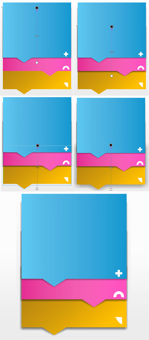 Adding a simple drop shadow to the callout shapes