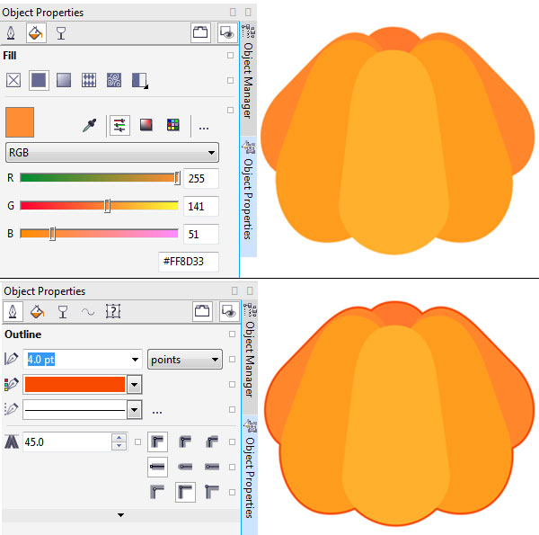 Change the Object Properties