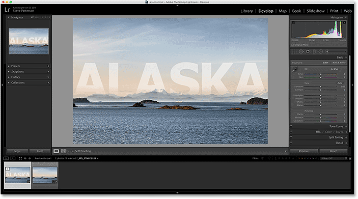 Lightroom's catalog is once again updated with the changes made in Photoshop. 