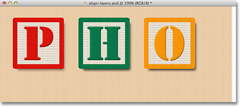 Distributing the blocks horizontally in the document. 