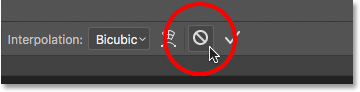Clicking the Cancel Transformation button.