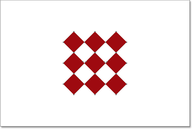 The completed custom shape.
