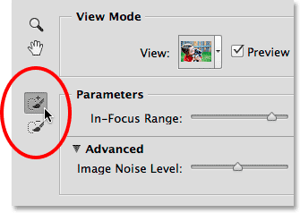 The Focus Area Add and Subtract Tools. 