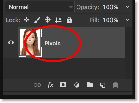 The Background layer has been renamed. 
