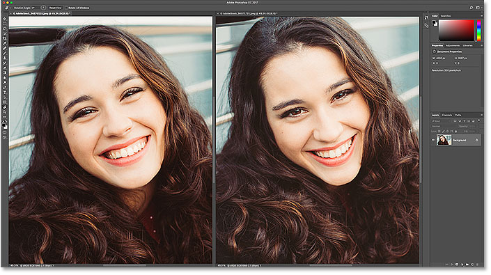 A second image open in Photoshop