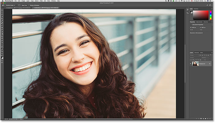 A second image open in Photoshop