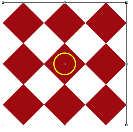 The transformation reference point icon.