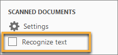 Turn on automatic OCR