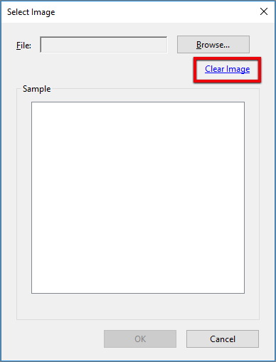 Clear selected image Clear selected image