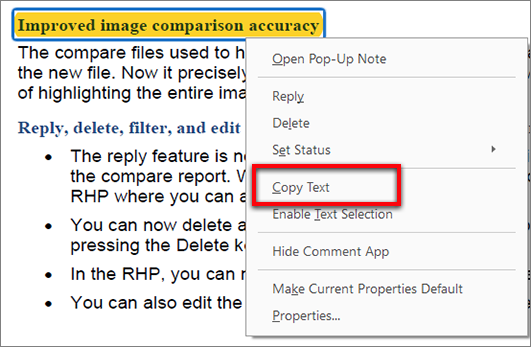 Copy text from an annotation Copy text from an annotation