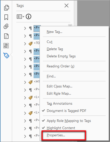 Edit properties of multiple tags Edit properties of multiple tags