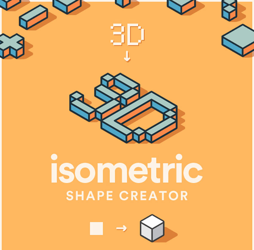 3D Isometric Shape Creator 