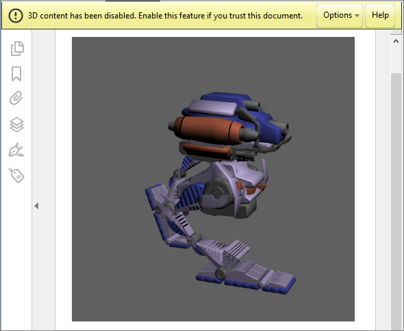 Autoplay of 3D content is disabled by default
