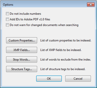 The Options Dialog Box in Acrobat
