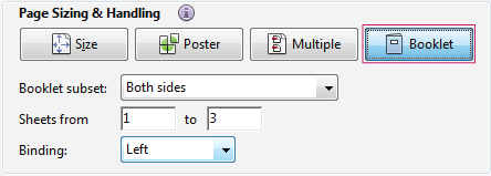 Print a Booklet