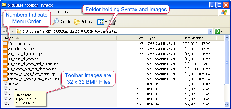 SPSS Toolbar Tools Setup
