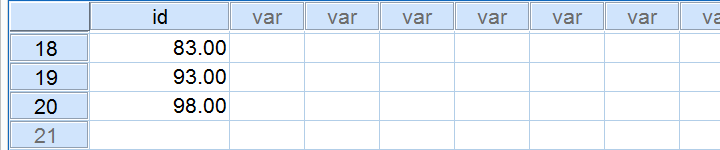 SPSS Sampling Basics - Data After Sampling