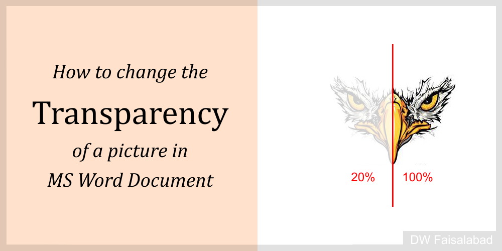 Change the transparency of a picture