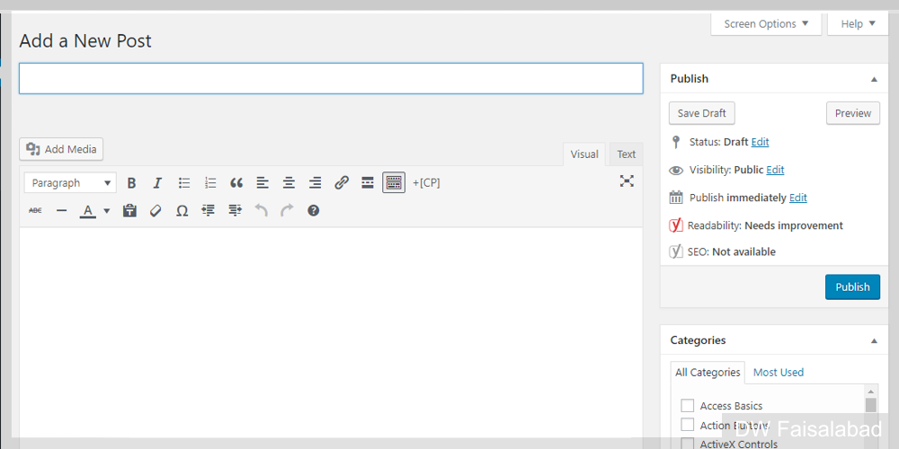 WordPress 4.9 Classic Editor